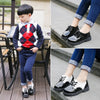 Mode Kinder Turnschuhe im Britischen Stil, PU Leder Schuhe für Jungen und Mädchen